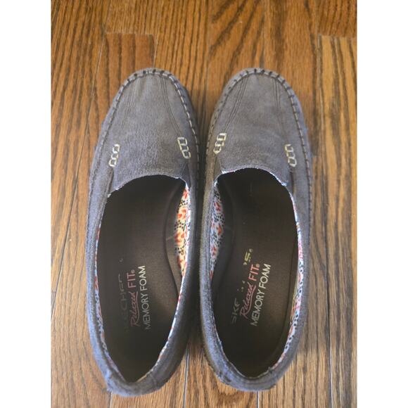 Skechers Relaxed Fit Air-Cooled Memory Foam Brown Suede Slip-On Shoes Size 6.5 - Picture 4 of 11